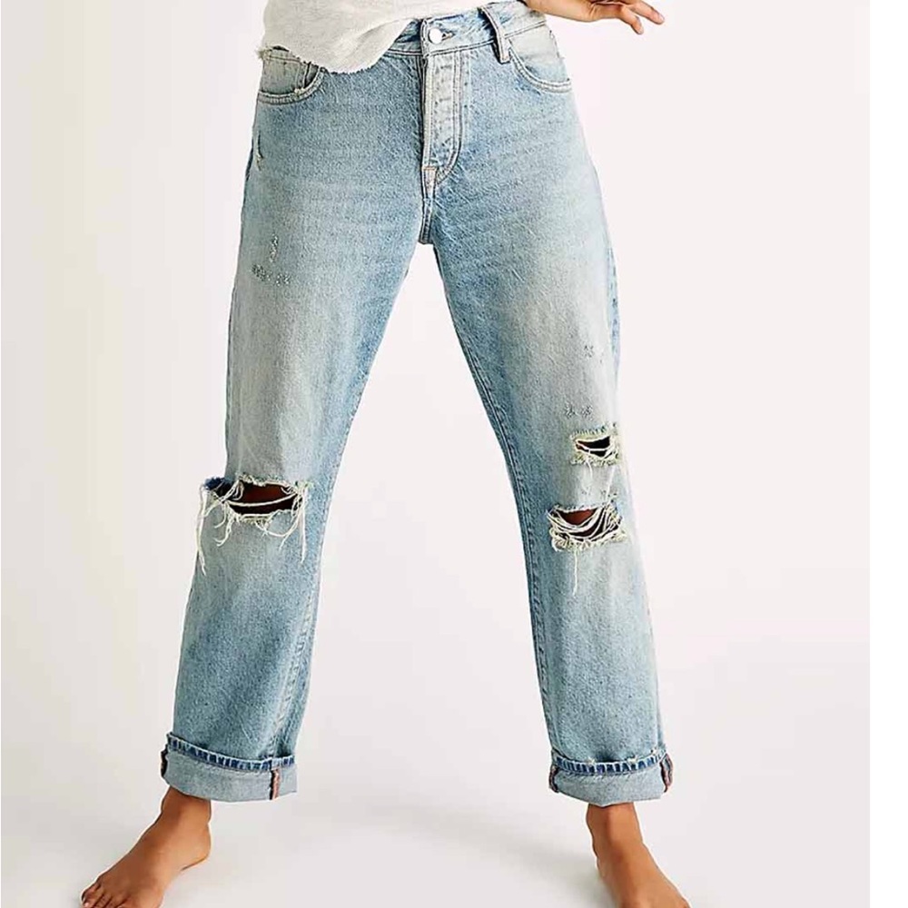 Free People Bren Boyfriend Jean